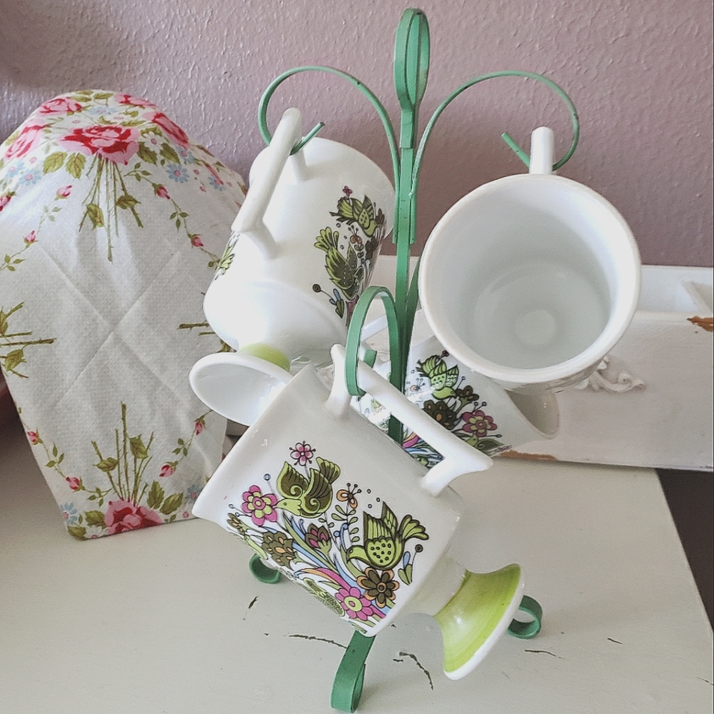 Vtg Mid-Century Mugs/Cups Set